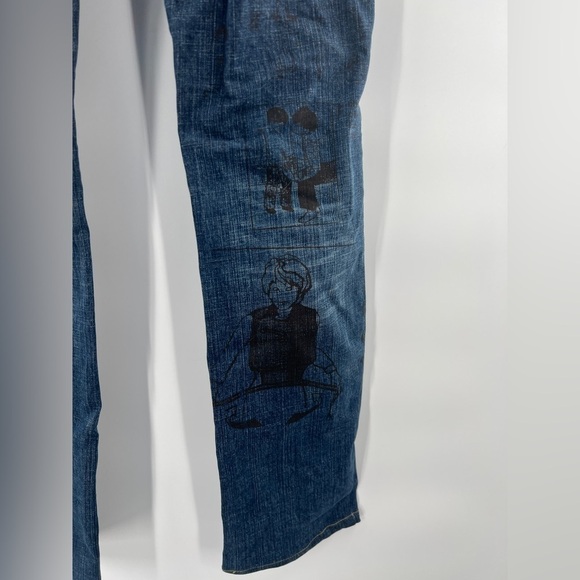 Paper Denim & Cloth 1988 graffiti blue jeans boredom size 30 - Picture 6 of 11